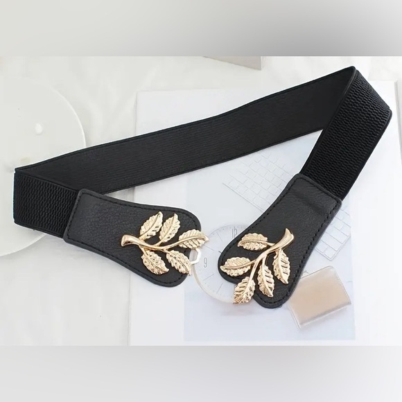 NEW-Elastic Waist Belt Black - Picture 4 of 7